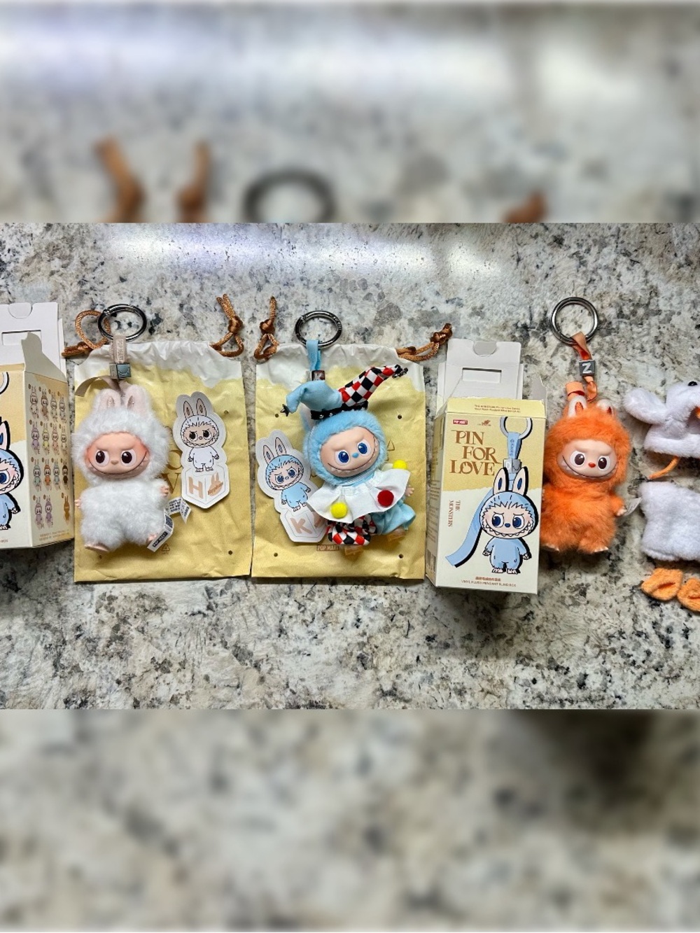 NEW Pin for Love Labubu lot of 3! + outfit clothes bundle H / Z / K set